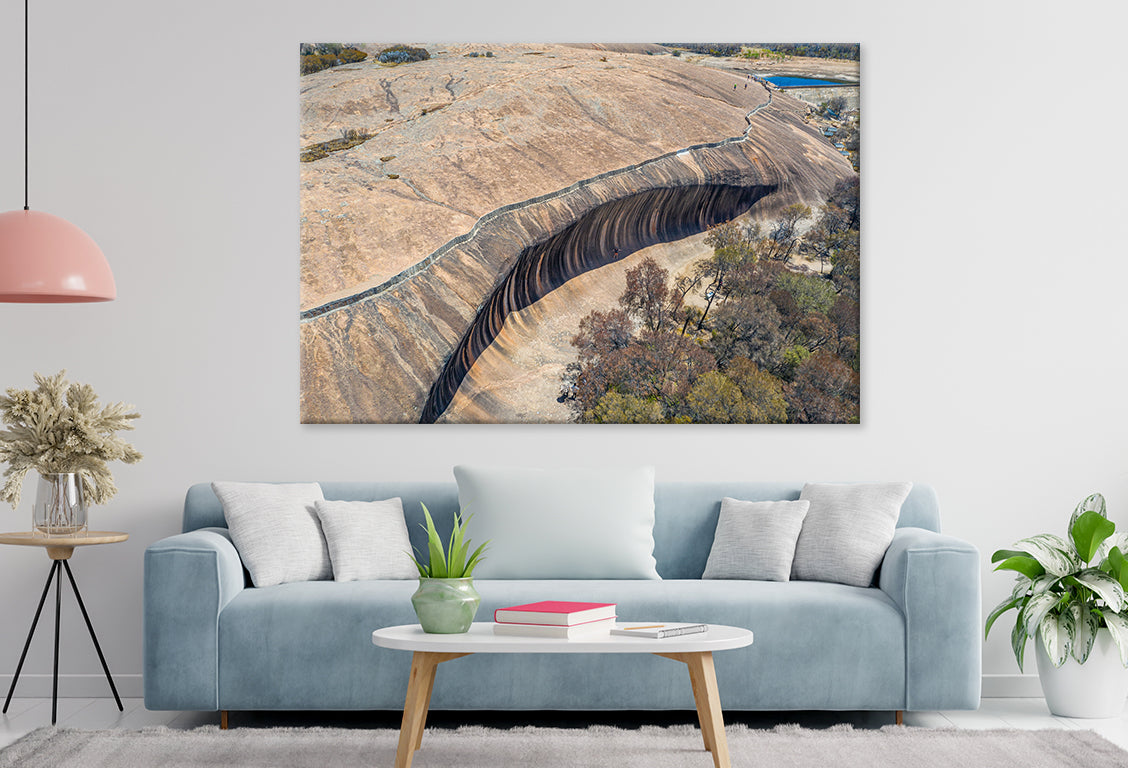 Wave Rock Western Australia Scenic Wall Art Decor 100% Australian Made