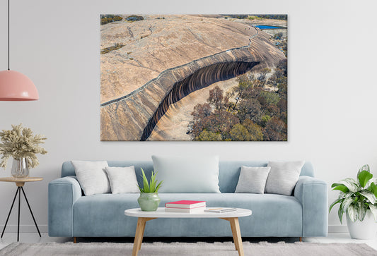 Wave Rock Western Australia Scenic Wall Art Decor 100% Australian Made