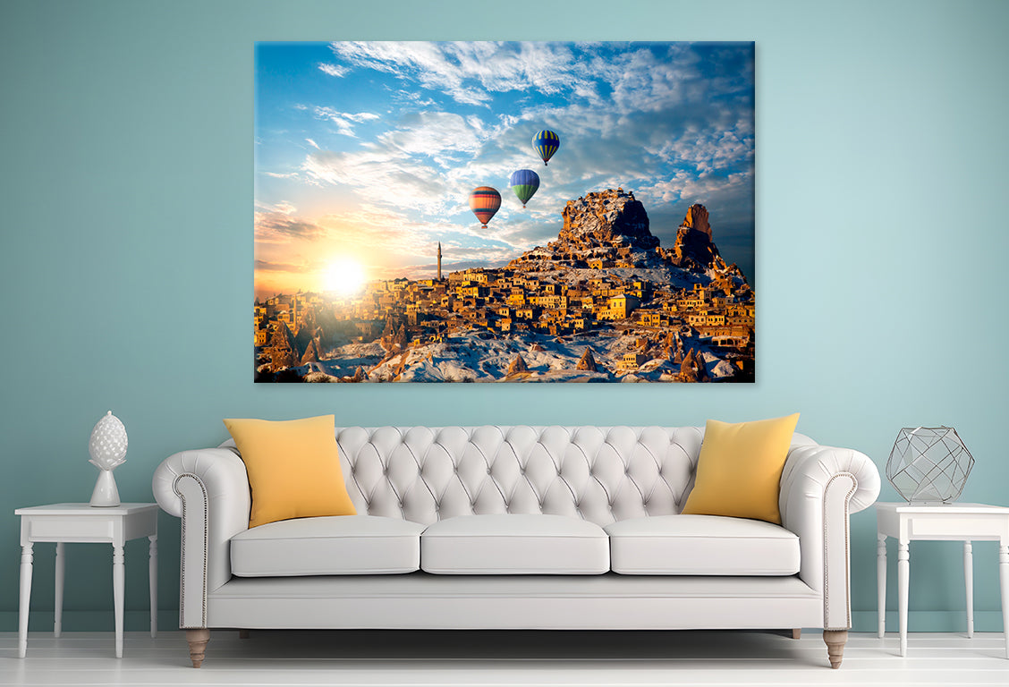 Hot Air Balloon over Cappadocia Wall Art Decor 100% Australian Made - Bella Home Decor