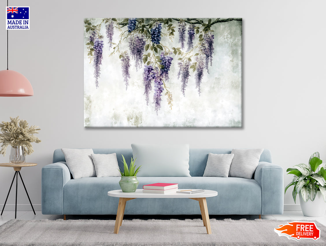 Close-Up of Purple Color Flowers Print 100% Australian Made - Bella Home Decor