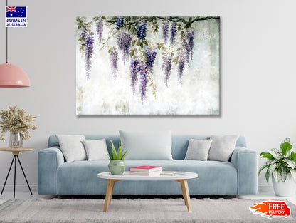 Close-Up of Purple Color Flowers Print 100% Australian Made - Bella Home Decor
