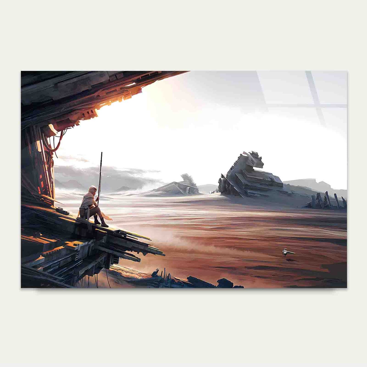 Cinematic Space Landsca Tempered Glass Printing Wall Art Australian Made Quality