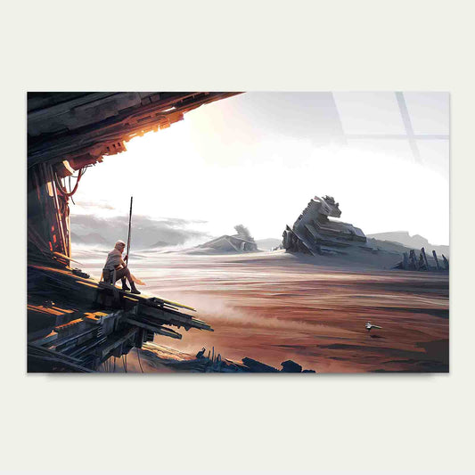 Cinematic Space Landsca Tempered Glass Printing Wall Art Australian Made Quality
