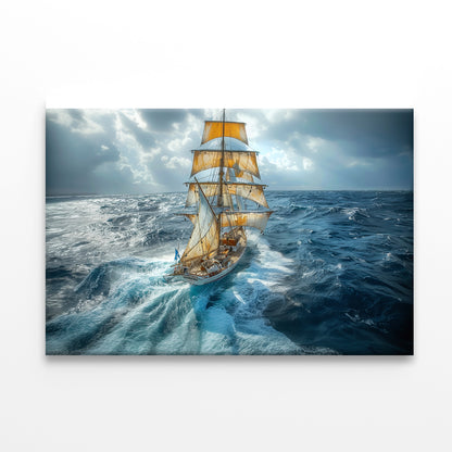 Sailing Ship in the Sea Print 100% Australian Made - Bella Home Decor