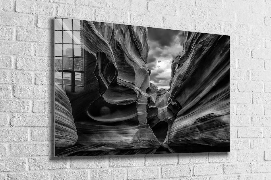 Grand Canyon B&W View UV Direct Aluminum Print Australian Made Quality