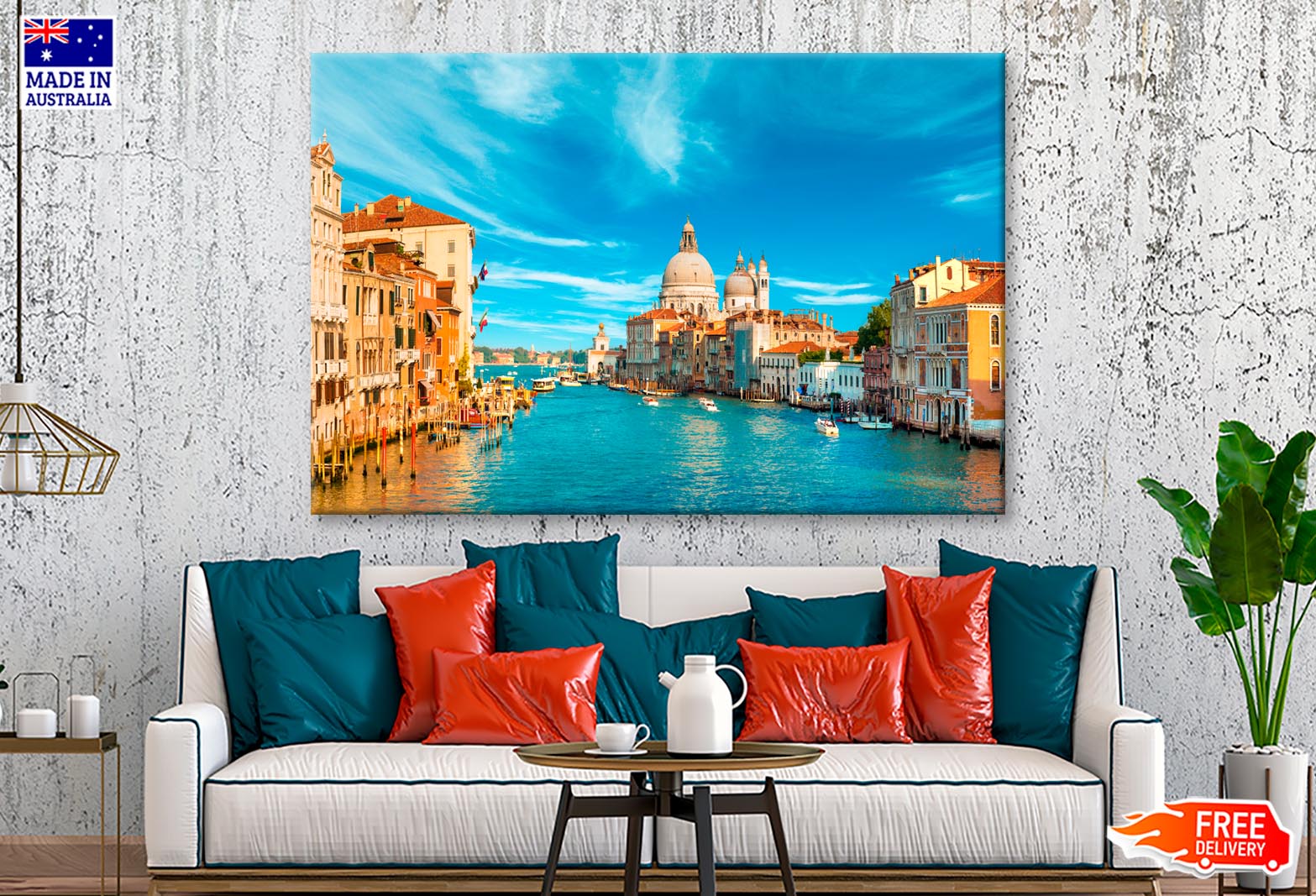 Gorgeous View of The Grand Canal, Venice, Italy Wall Art Decor 100% Australian Made - Bella Home Decor