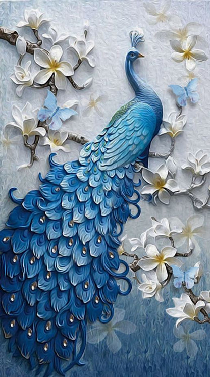 5D Diamond Peacock Painting 60x90cm Print 100% Australian Made