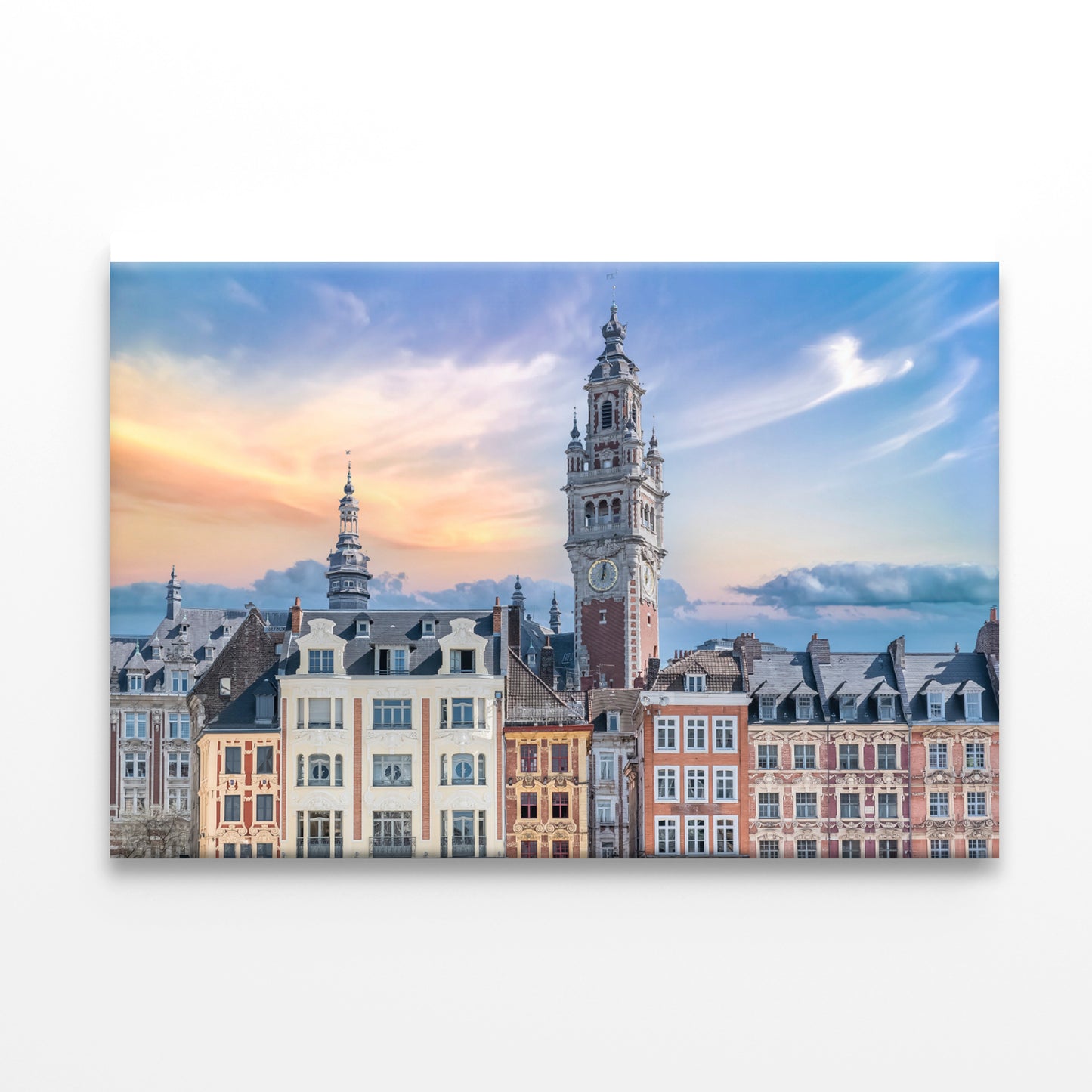 Lille City Centre Square and Sky Print 100% Australian Made