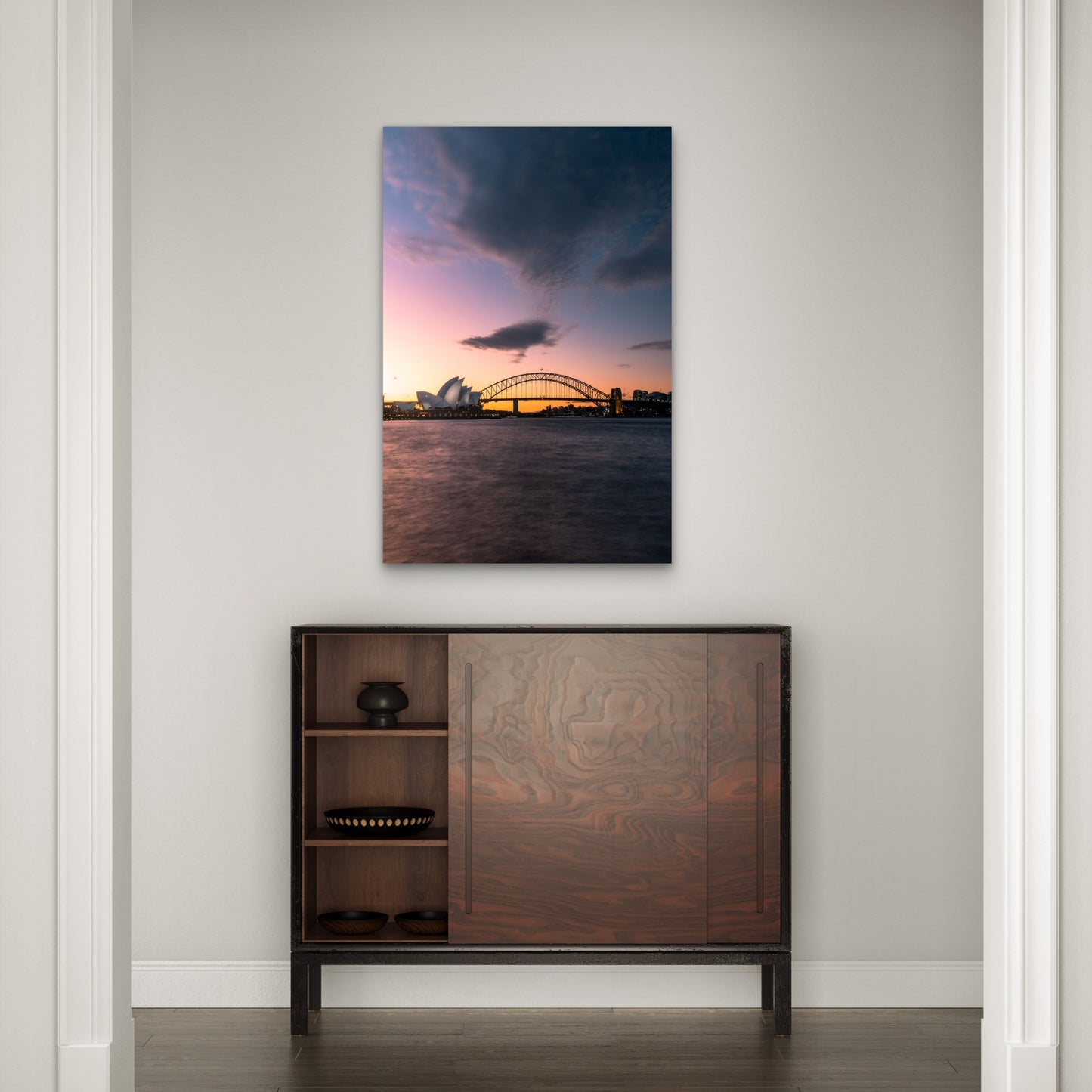 Sydney Opera House Harbour 60x90cm Metal Print Ready to Hang - Bella Home Decor