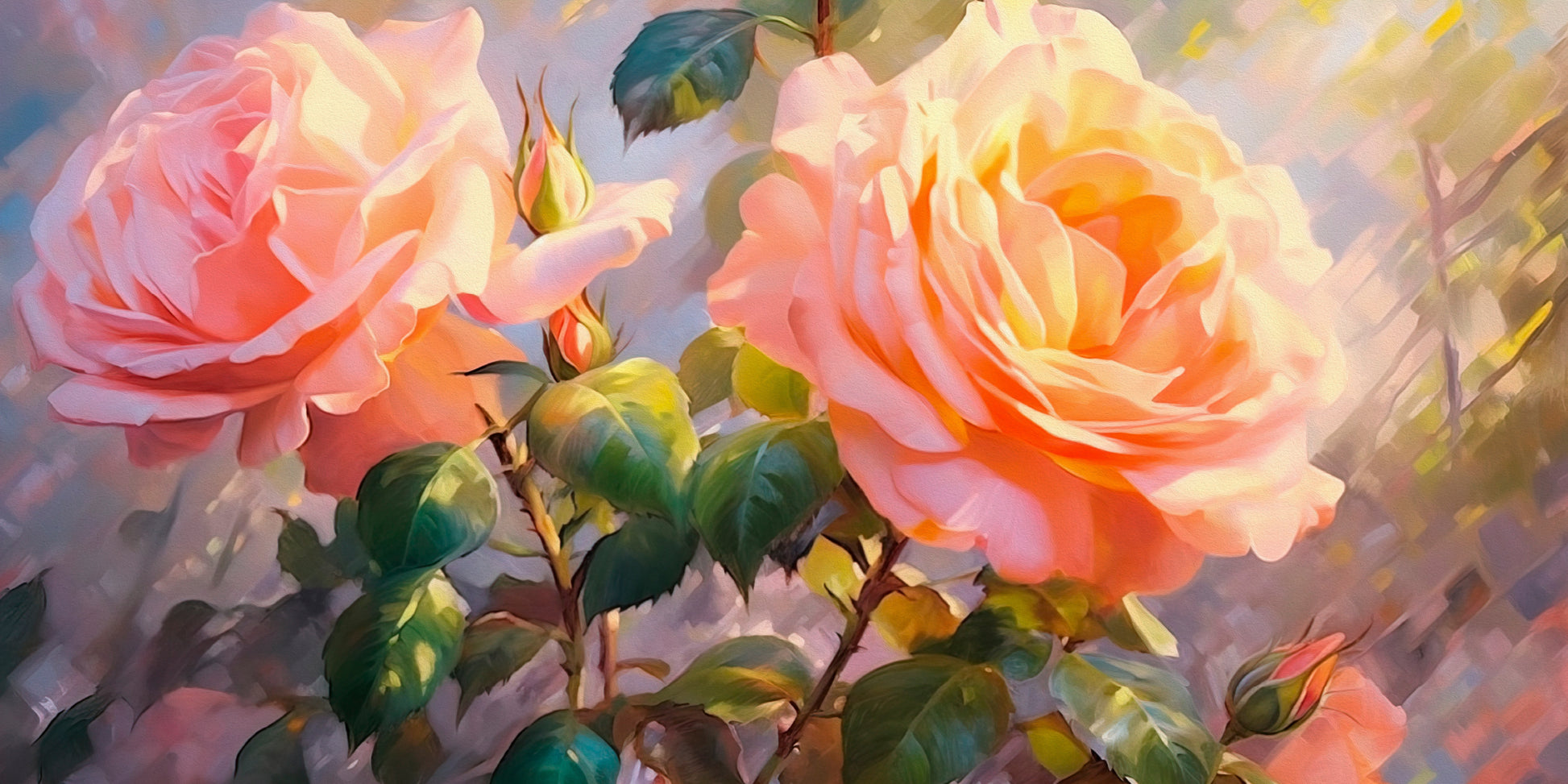 Pink Rose Flower Bouquet Wall Art Canvas Office Home Room Framed 120x60cm - Bella Home Decor