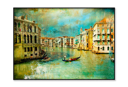 Amazing Venice - Artwork in Retro Style Home Decor Premium Quality Poster Print Choose Your Sizes