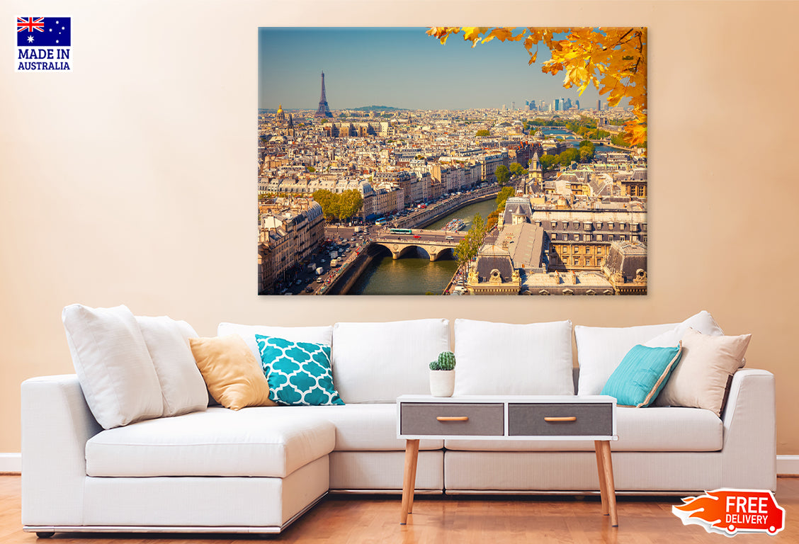 Paris Skyline Eiffel Tower Print 100% Australian Made