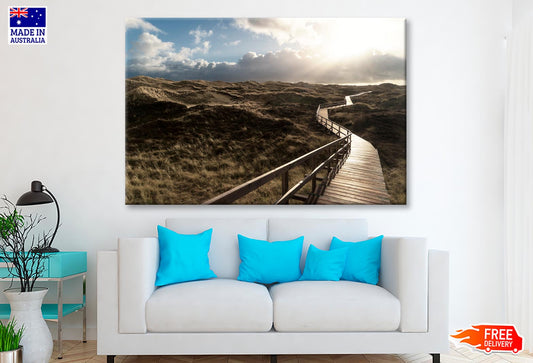 Dunes On the North Frisian Island Amram in Germany Wall Art Decor 100% Australian Made