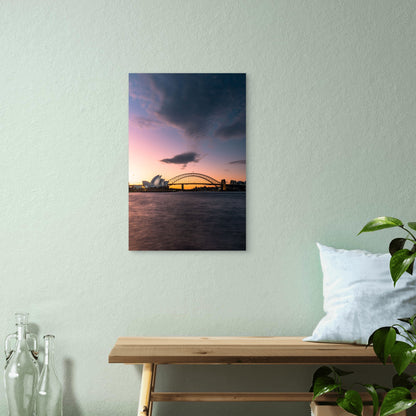 Sydney Opera House Harbour 60x90cm Metal Print Ready to Hang - Bella Home Decor