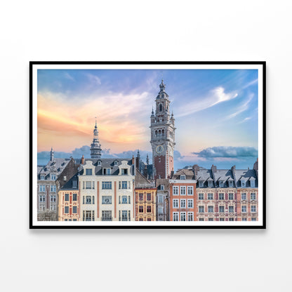 Lille City Centre Square and Sky Home Decor Premium Quality Poster Print Choose Your Sizes