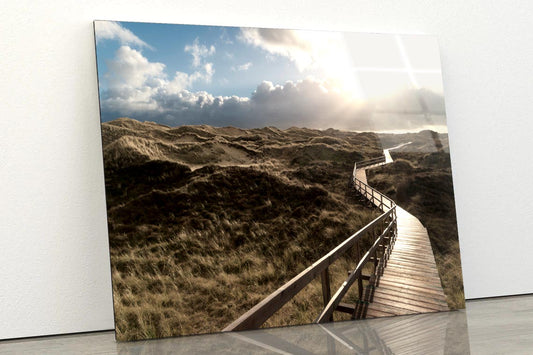 Dunes On the North Frisian Island Amram in Germany Acrylic Glass Print Tempered Glass Wall Art 100% Made in Australia Ready to Hang - Bella Home Decor