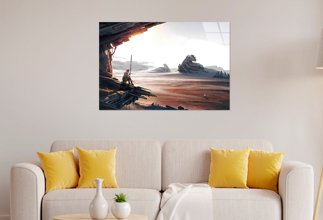Cinematic Space Landsca Tempered Glass Printing Wall Art Australian Made Quality