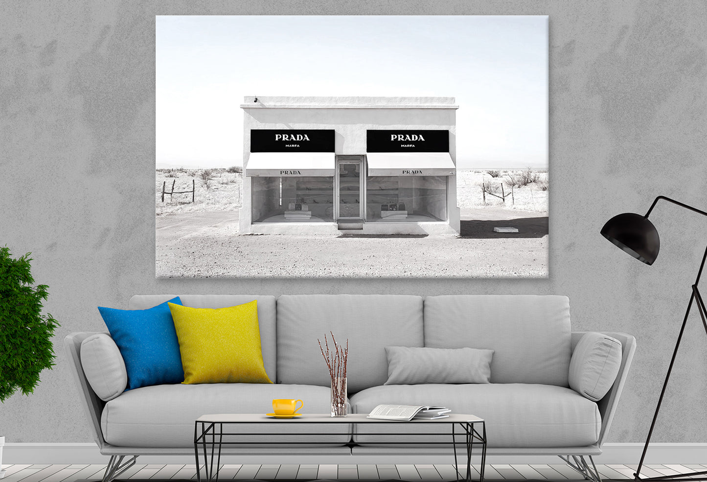 Black And White Fashion Store Print Canvas Ready to hang