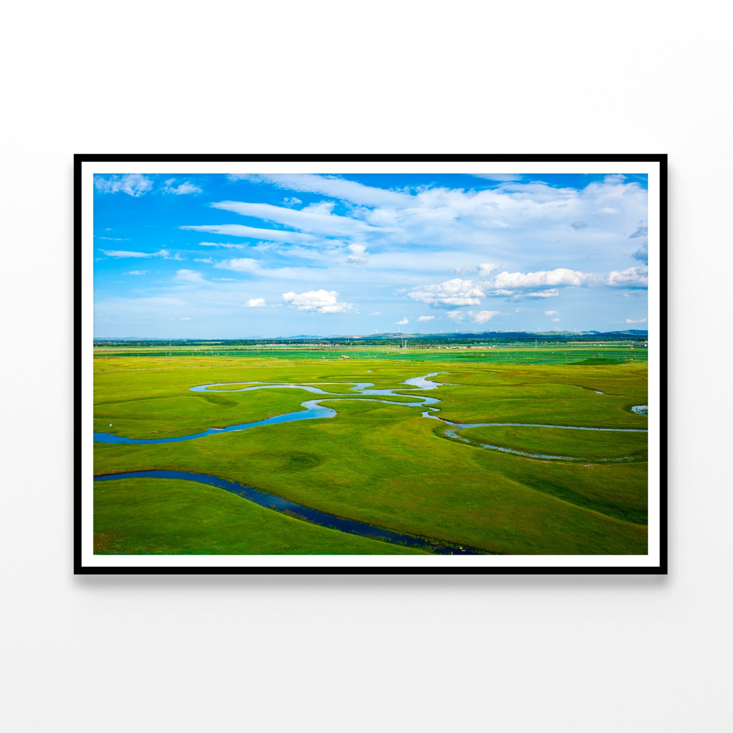 The River on the Grassland Home Decor Premium Quality Poster Print Choose Your Sizes