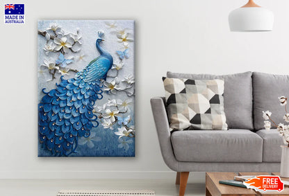 5D Diamond Peacock Painting 60x90cm Print 100% Australian Made