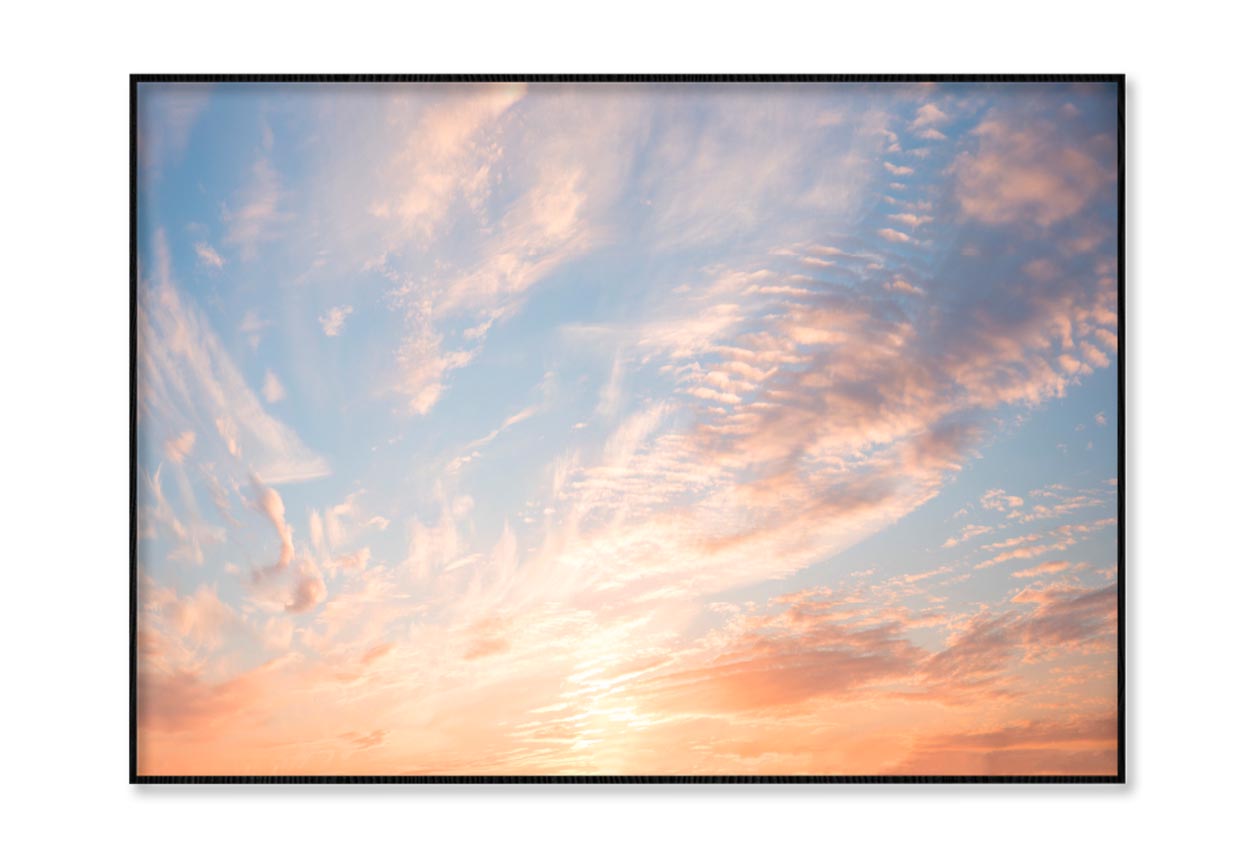 Beautiful Romantic Sunset Sky Home Decor Premium Quality Poster Print Choose Your Sizes