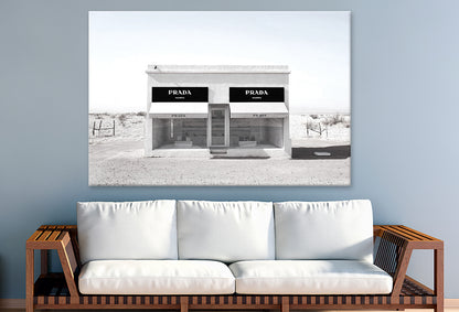 Black And White Fashion Store Print Canvas Ready to hang