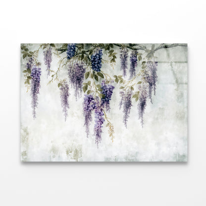 Close-Up of Purple Color Flowers Acrylic Glass Print Tempered Glass Wall Art 100% Made in Australia Ready to Hang - Bella Home Decor