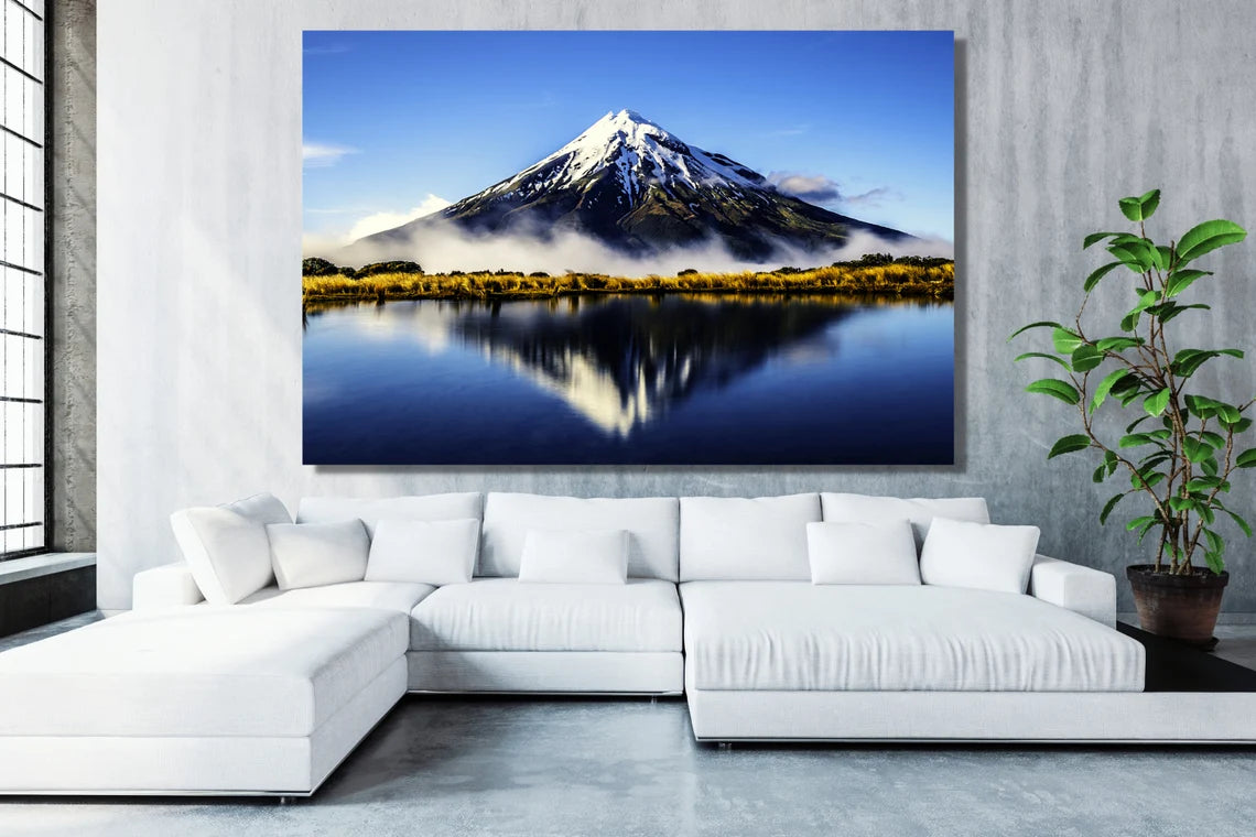 Mount Taranaki New Zealand UV Direct Aluminum Print Australian Made Quality