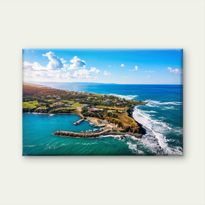 Pomos Cyprus Coast Aerial Wall Art Decor 100% Australian Made - Bella Home Decor