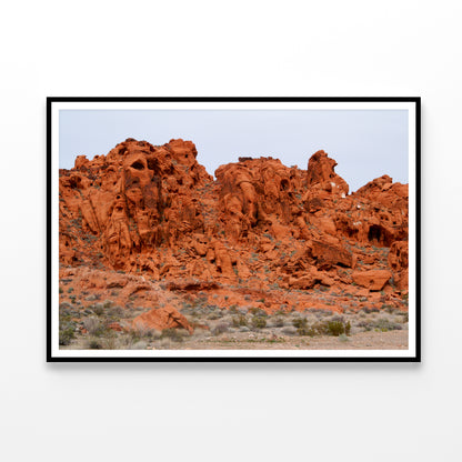 View of Brown Rocks Valley of Fire Home Decor Premium Quality Poster Print Choose Your Sizes