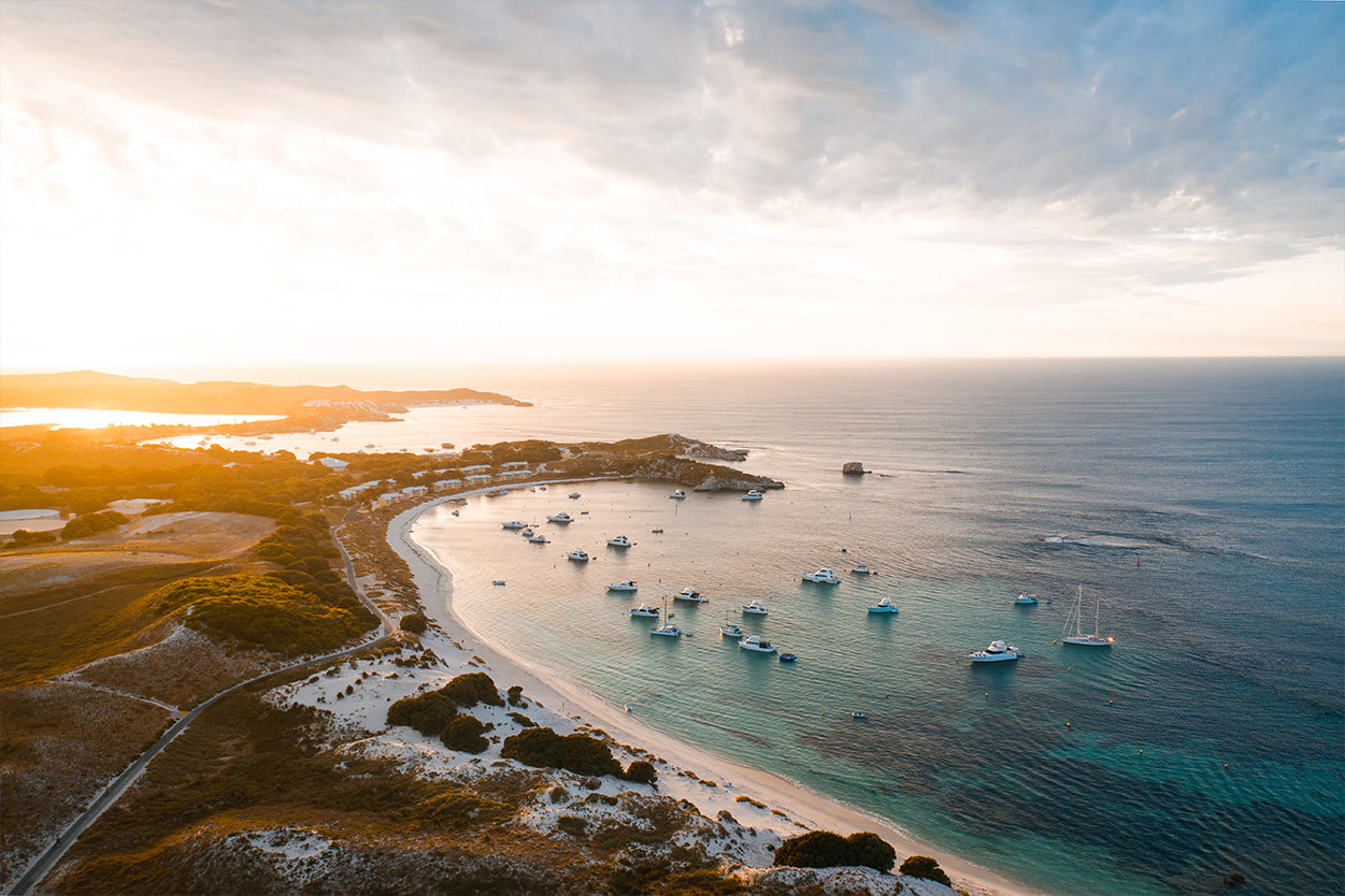 Rottnest Island Western Australia Geordie Bay Sunset Wall Art Decor 100% Australian Made