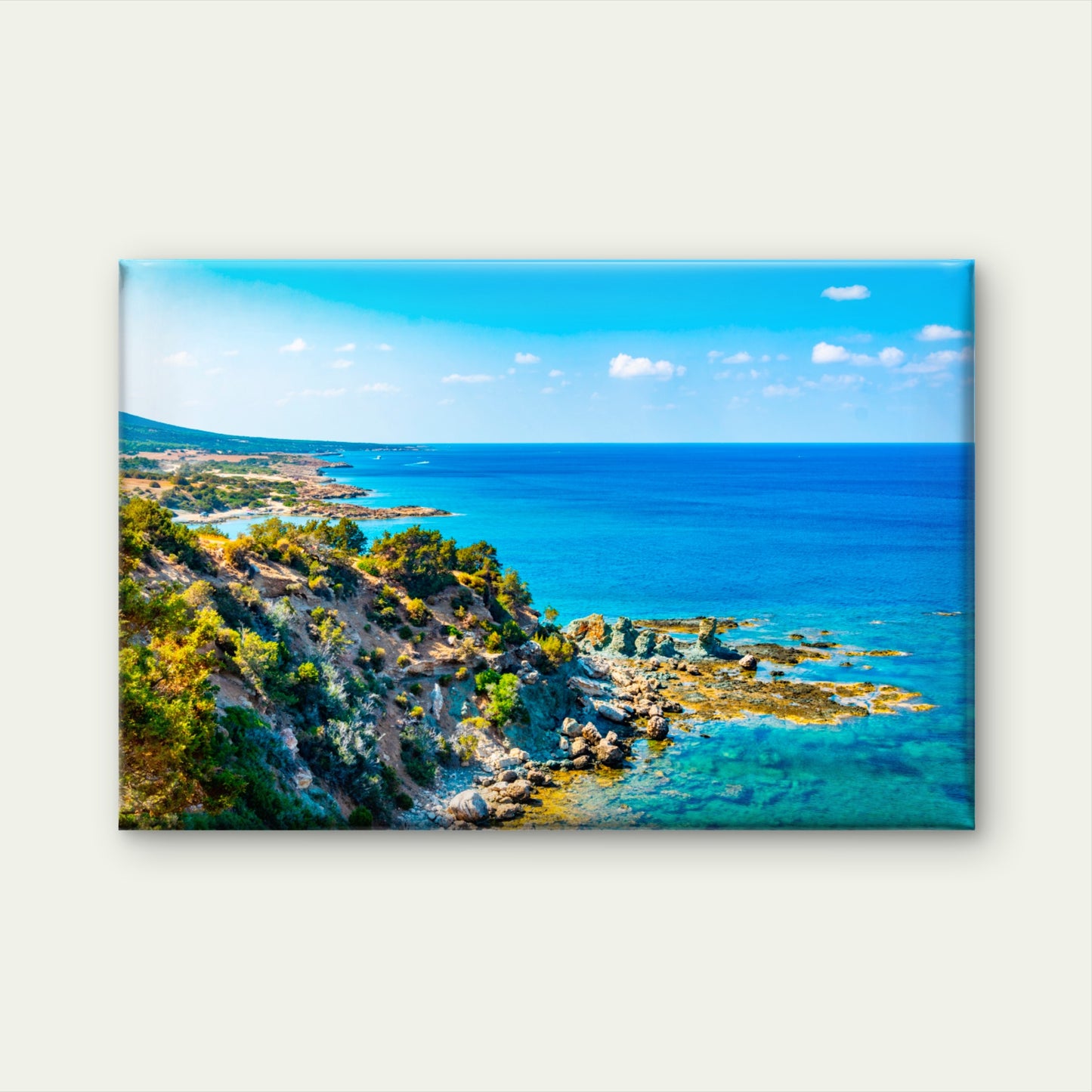 Stunning Coastal Views Of Akamas Peninsula National Park Cyprus Wall Art Decor 100% Australian Made