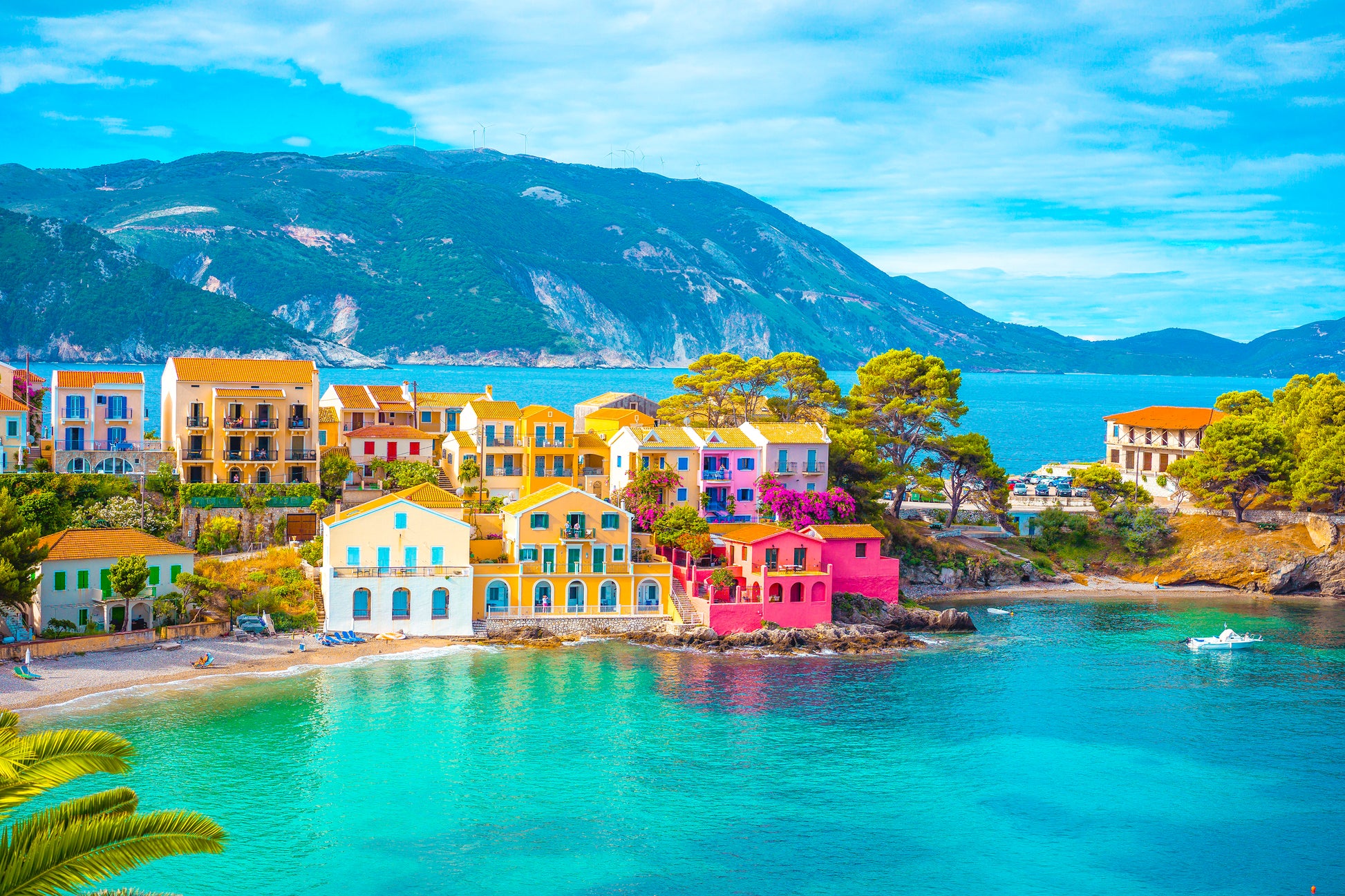 Assos Village Kefalonia Island Greece Coastal Town Wall Art Decor 100% Australian Made - Bella Home Decor