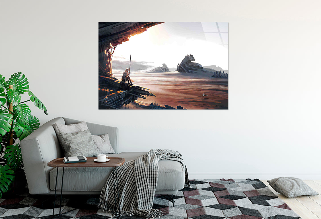 Cinematic Space Landsca Tempered Glass Printing Wall Art Australian Made Quality