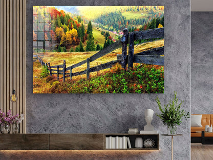 Woodland Autumn Forest UV Direct Aluminum Print Australian Made Quality