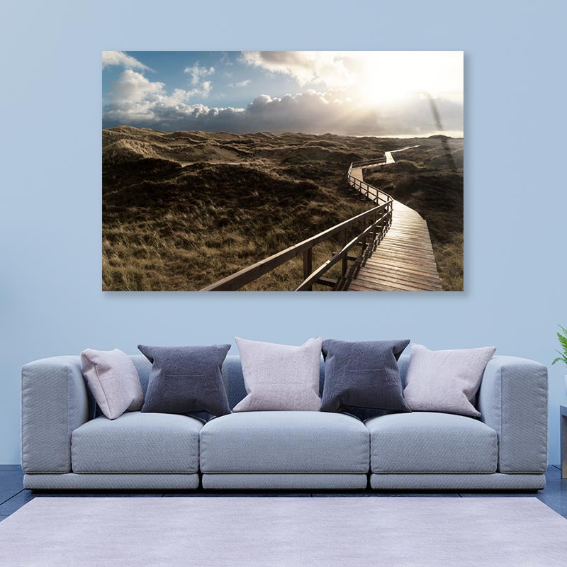 Dunes On the North Frisian Island Amram in Germany Acrylic Glass Print Tempered Glass Wall Art 100% Made in Australia Ready to Hang - Bella Home Decor