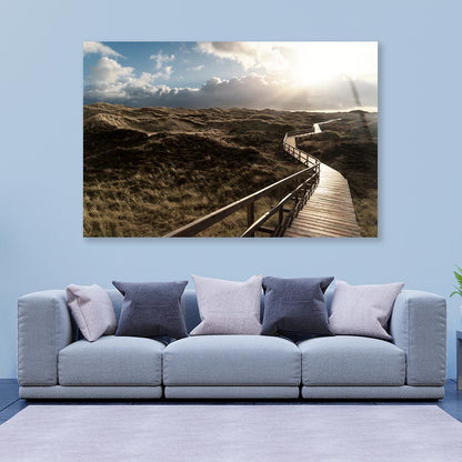 Dunes On the North Frisian Island Amram in Germany Acrylic Glass Print Tempered Glass Wall Art 100% Made in Australia Ready to Hang - Bella Home Decor