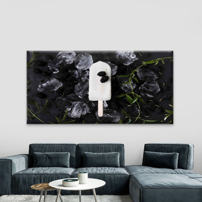 Coconut Blackberry Popsicles Wall Art Canvas Office Home Room Framed 120x60cm