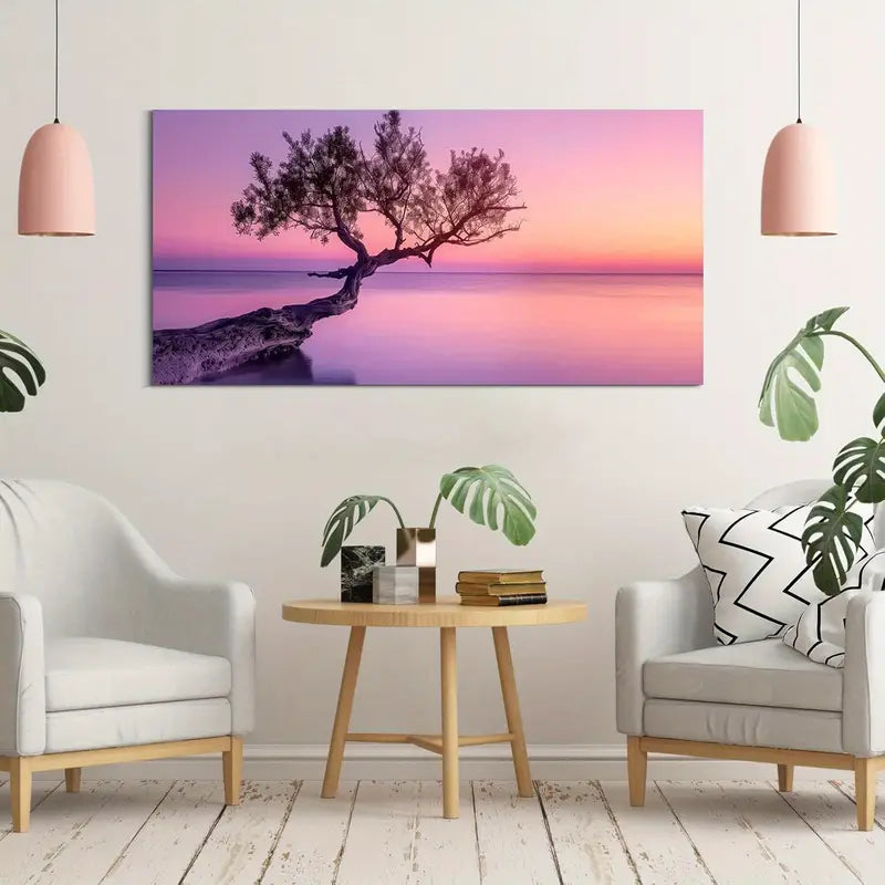 Beach Ocean Sunset Coastal Seaside Wall Art canvas office home room framed 120x60cm - Bella Home Decor