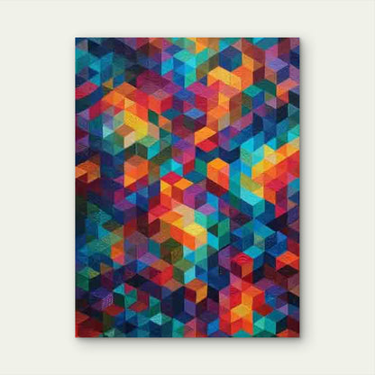 Abstract Geometric Tessellation Pattern 60x90cm Metal Print Ready to Hang