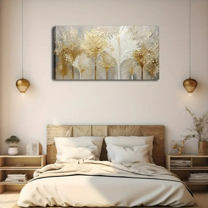 Made Of Golden Feathers Wall Art Canvas Office Home Room Framed 120x60cm - Bella Home Decor