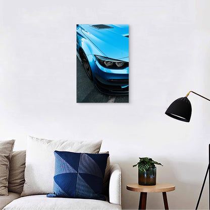 BMW M4 with Custom Body Modifications 40x60cm Metal Print Ready to Hang