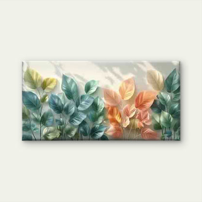 Abstract Colorful Leaf Art Wall Art Canvas Office Home Room Framed 120x60cm - Bella Home Decor
