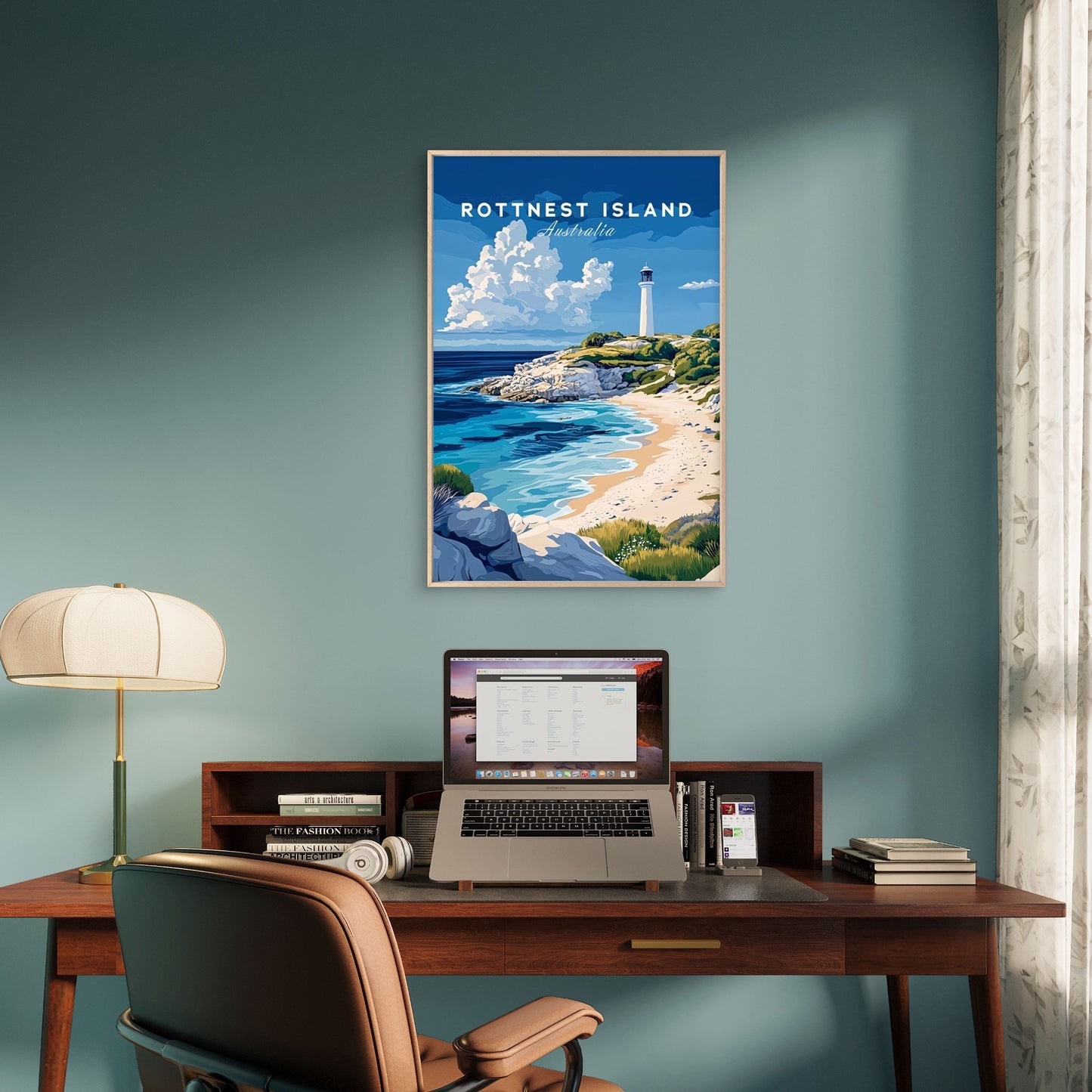 Featuring Rottnest Island Australia Travel Poster Print Wall Art - Bella Home Decor