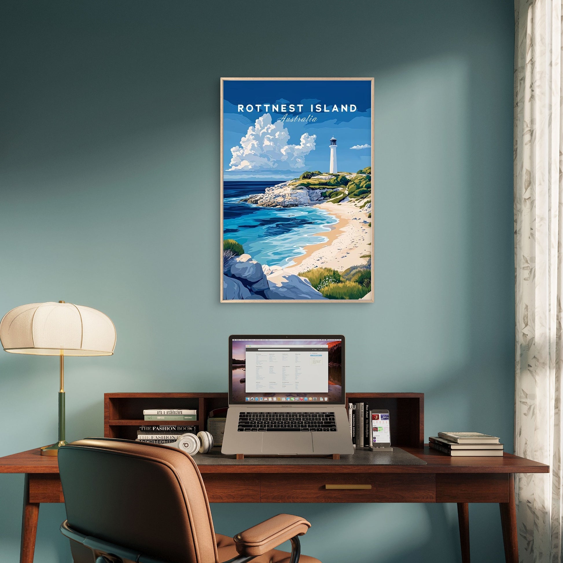 Featuring Rottnest Island Australia Travel Poster Print Wall Art - Bella Home Decor