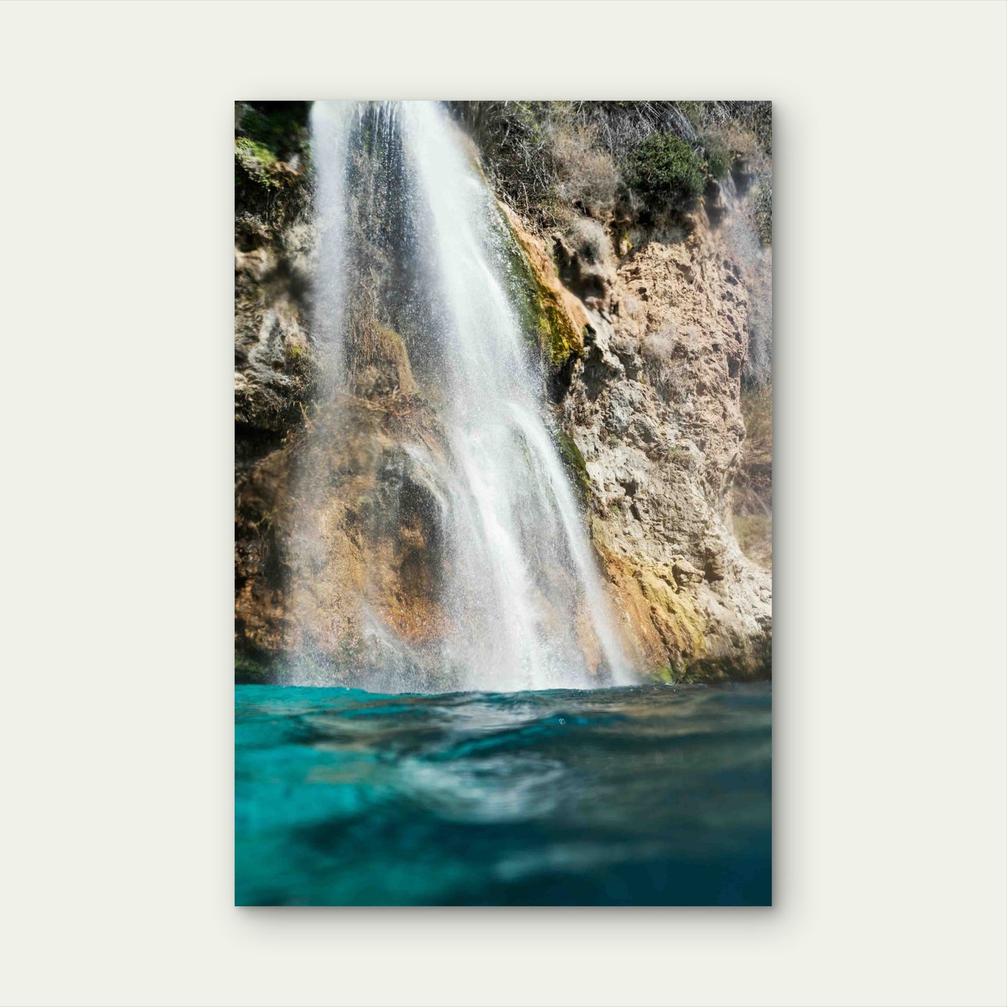 Chorrera de Maro Nerja, Spain 60x90cm Metal Print Ready to Hang