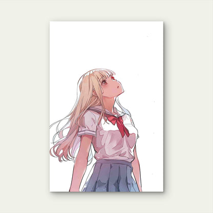 The Radiant Gaze Of Marin Kitagawa 60x90cm Metal Print Ready to Hang - Bella Home Decor
