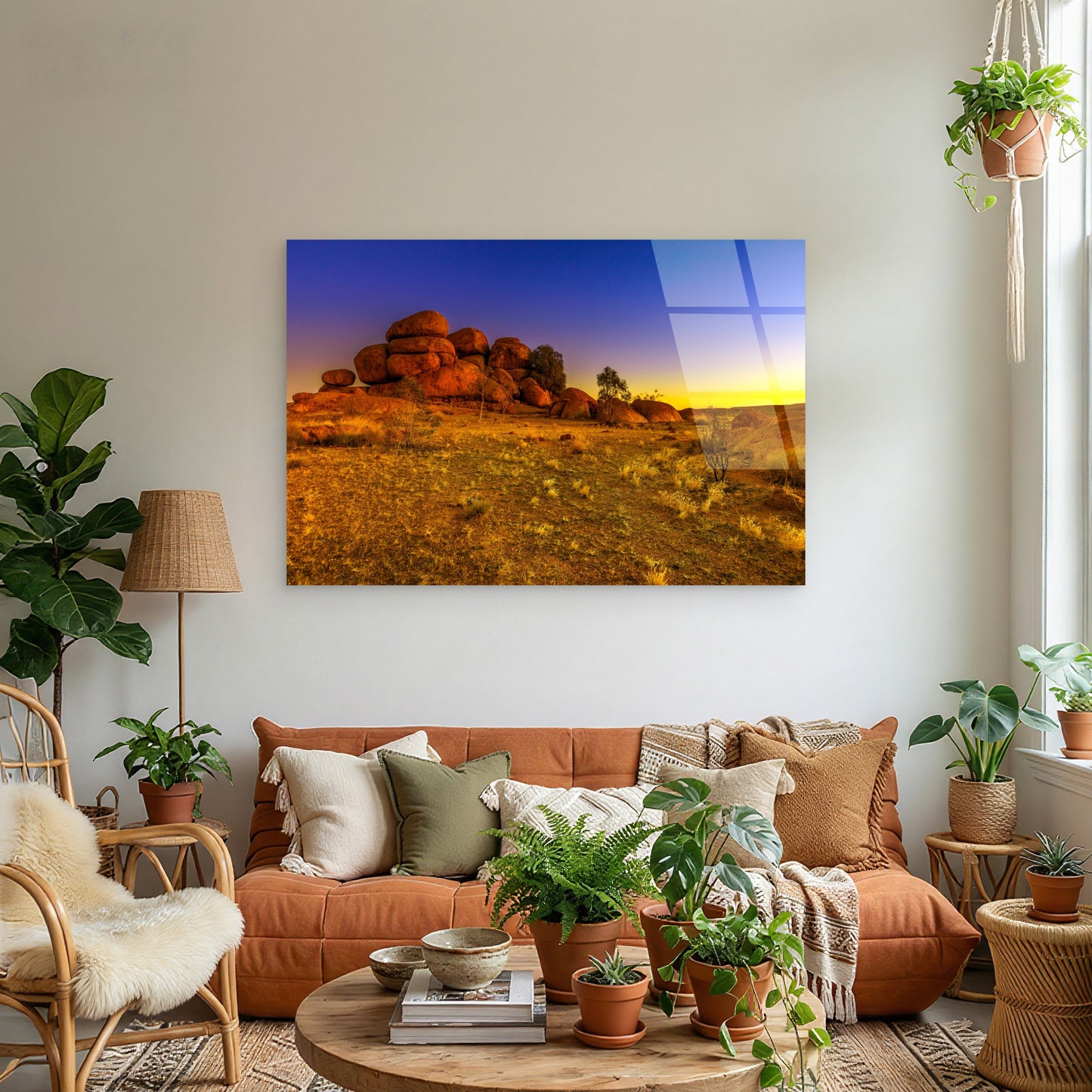 Devils Marbles NT Outback Karlu Karlu  Acrylic  Glass Printing Wall Art Australian Made Quality