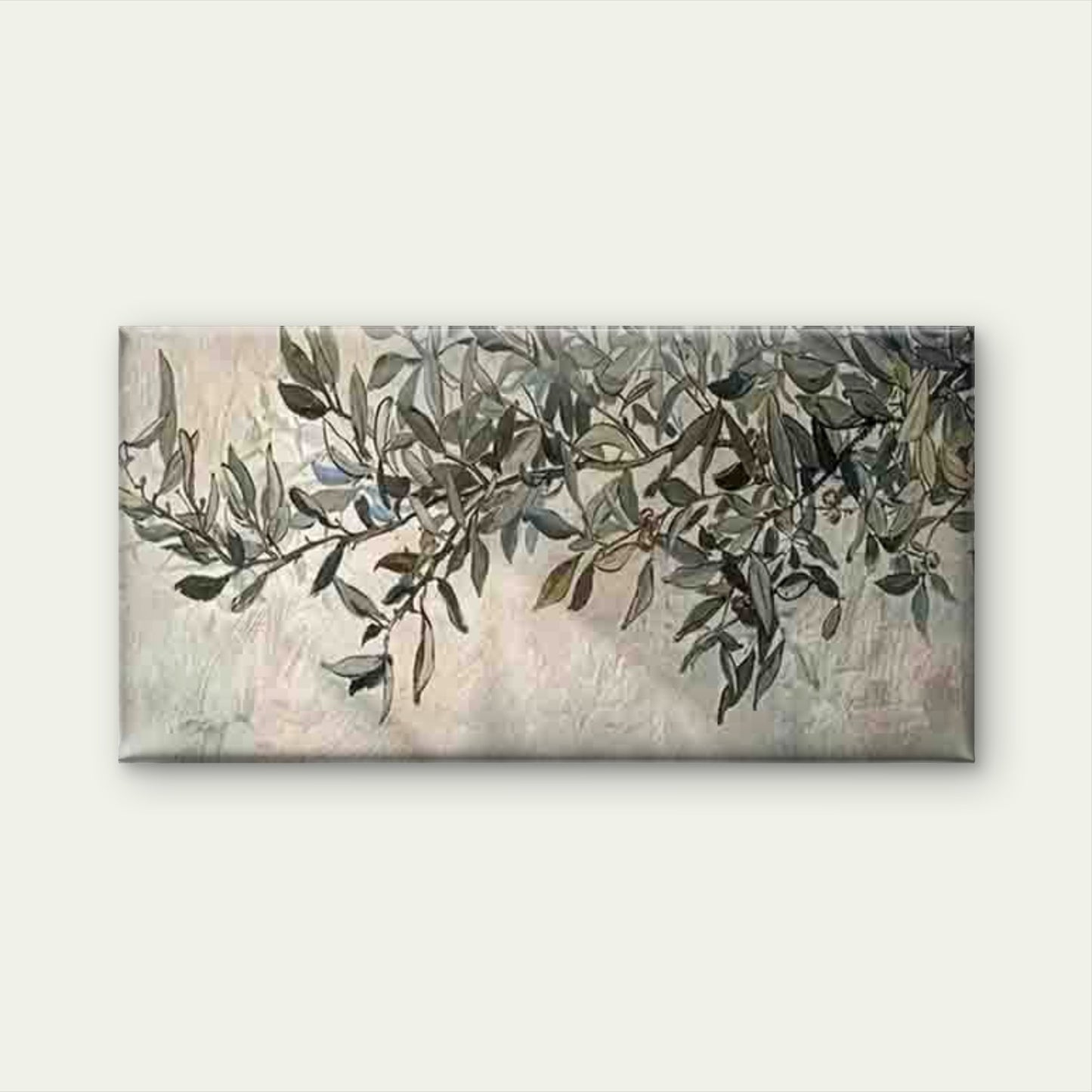 Abstract Autumn Leaves Wall Art Canvas Office Home Room Framed 120x60cm