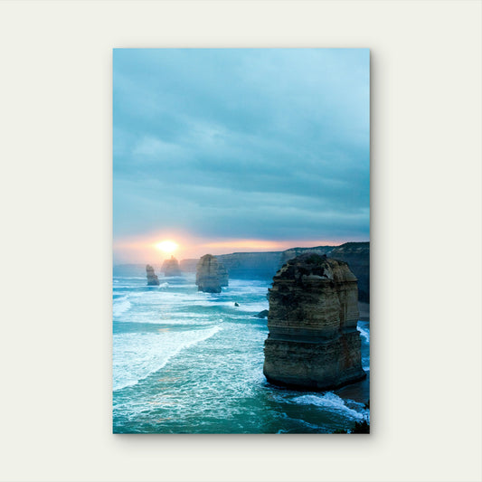 Twelve Apostles Victoria Sunset Coast 40x60cm Metal Print Ready to Hang